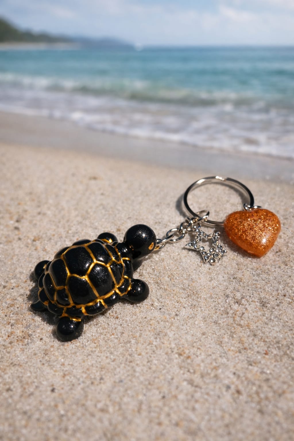Black and Gold Keyring